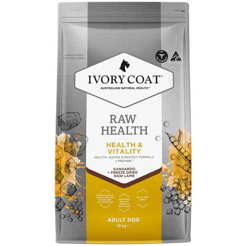Ivory Coat DOG 狗糧+生羊肺凍乾 Raw Health Kangaroo + Freeze Dried Raw Lamb 健康管理活力袋鼠肉 成犬配方 Health & Vitality Adult Dog 10kg (訂貨需時3-5天) (ICS-261277) Ivory Coat DOG 狗糧+生羊肺凍乾 Raw Health Kangaroo + Freeze Dried Raw Lamb 健康管理活力袋鼠肉 成犬配方 Health & Vitality Adult Dog 10kg (訂貨需時3-5天) (ICS-261277)